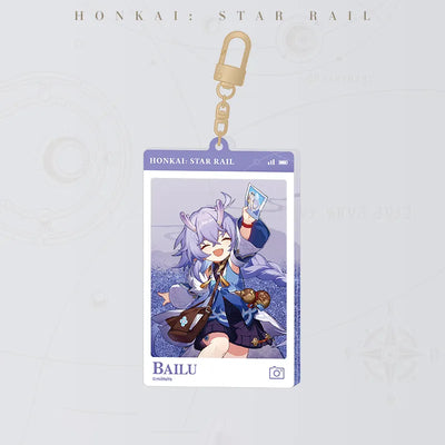 Bailu Express Travel Notes Series Flowing Sand Acrylic Charm