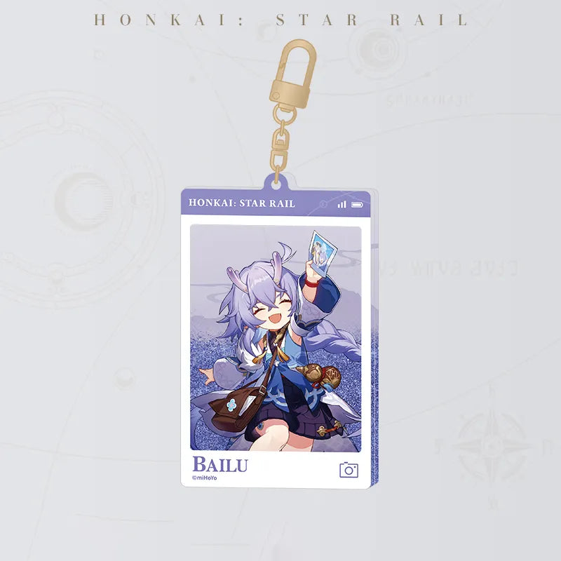 Bailu Express Travel Notes Series Flowing Sand Acrylic Charm
