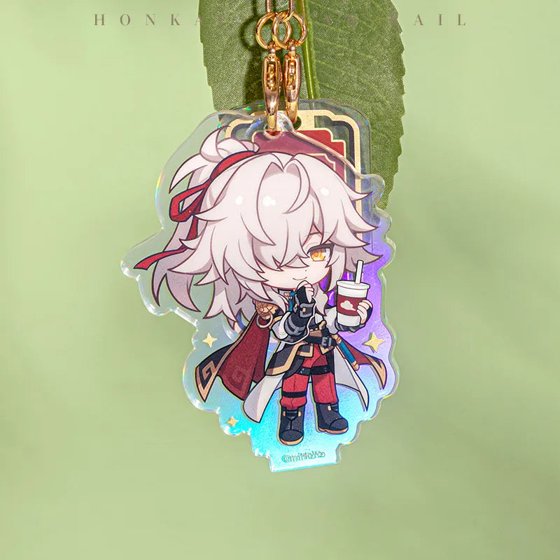 Honkai: Star Rail Chibi Acrylic Charm and Stand Set display