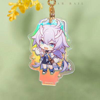 Express Travel Notes chibi character acrylic charm display