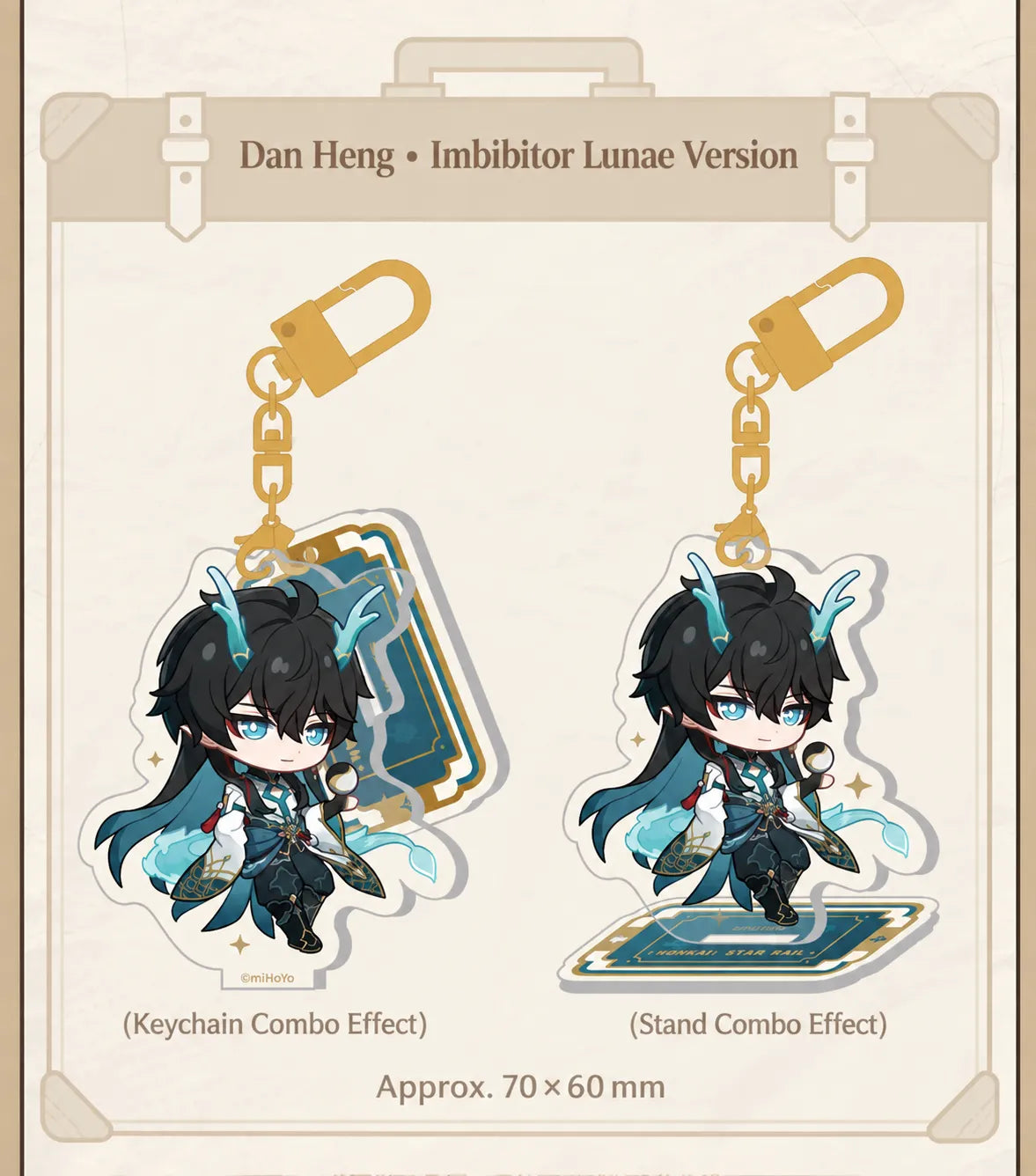 Dan Heng • Imbibitor Lunae Chibi Acrylic Charm and Stand Set combination details