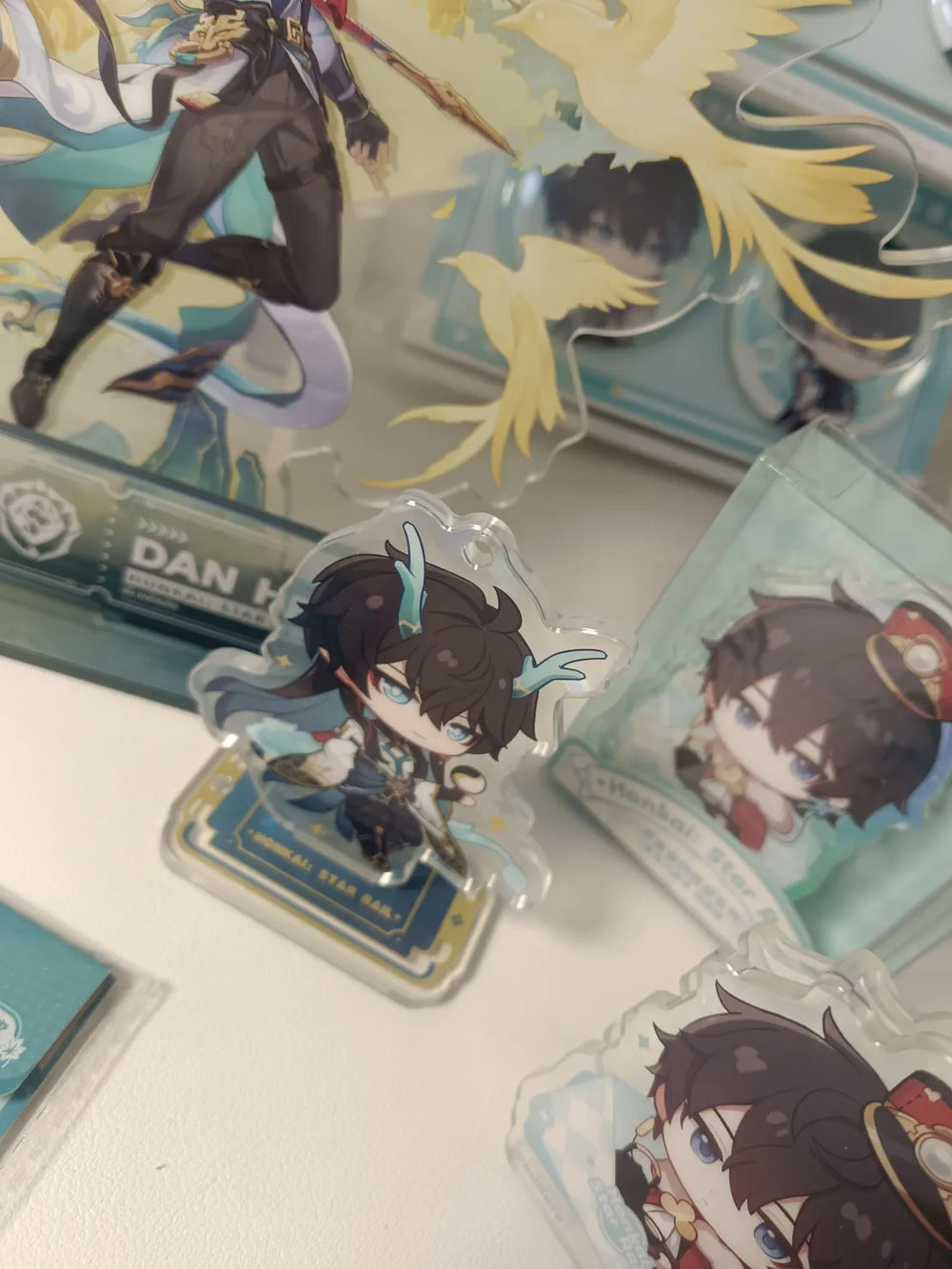 Honkai: Star Rail Express Travel Notes Chibi-Acryl-Anhänger & Aufsteller-Set