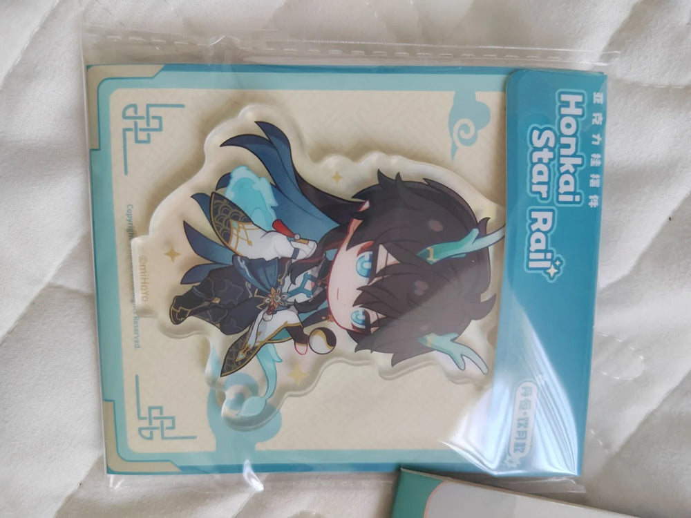 Honkai: Star Rail Express Travel Notes Chibi-Acryl-Anhänger & Aufsteller-Set