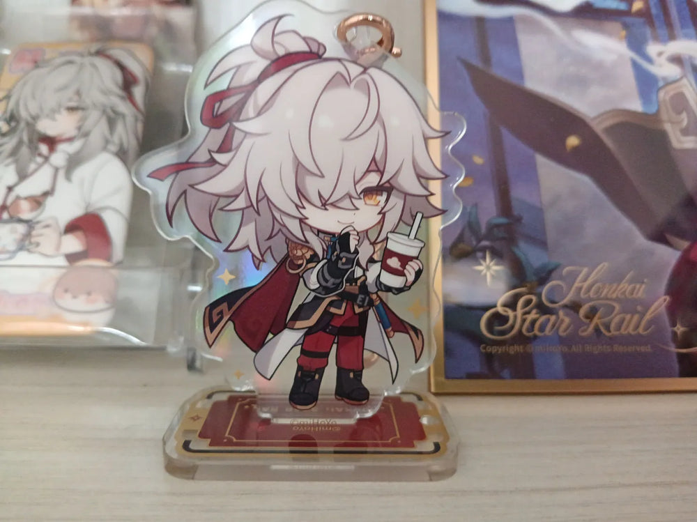 Honkai: Star Rail Express Travel Notes Chibi-Acryl-Anhänger & Aufsteller-Set
