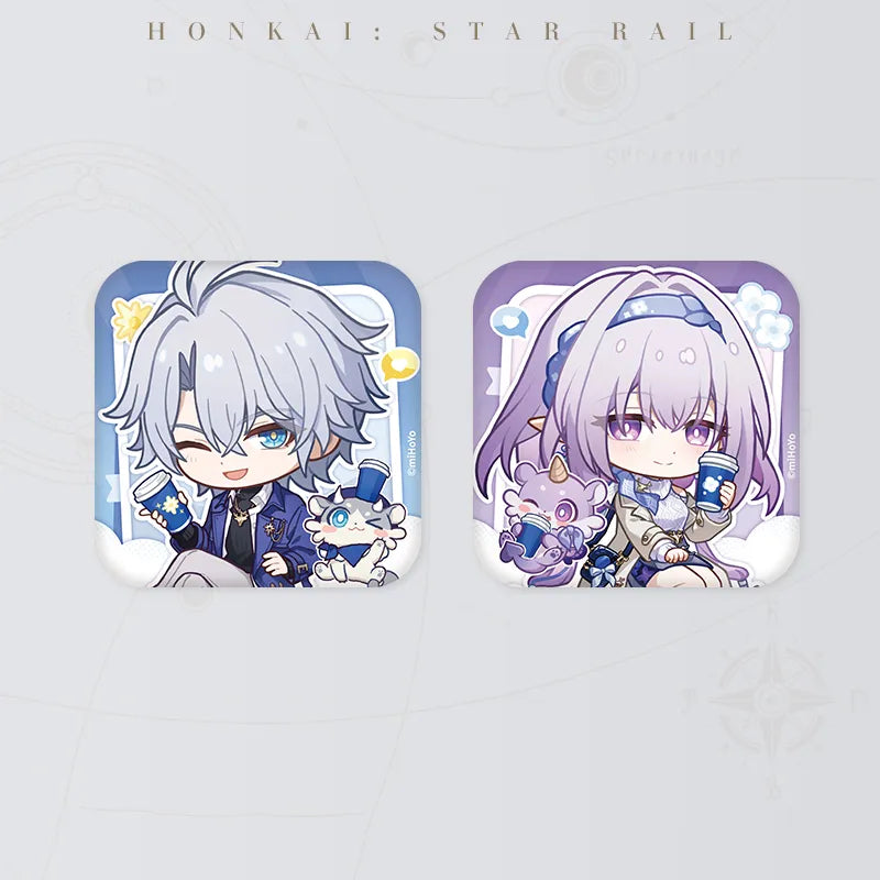 Honkai: Star Rail Express Travel Notes Series Chibi Badges