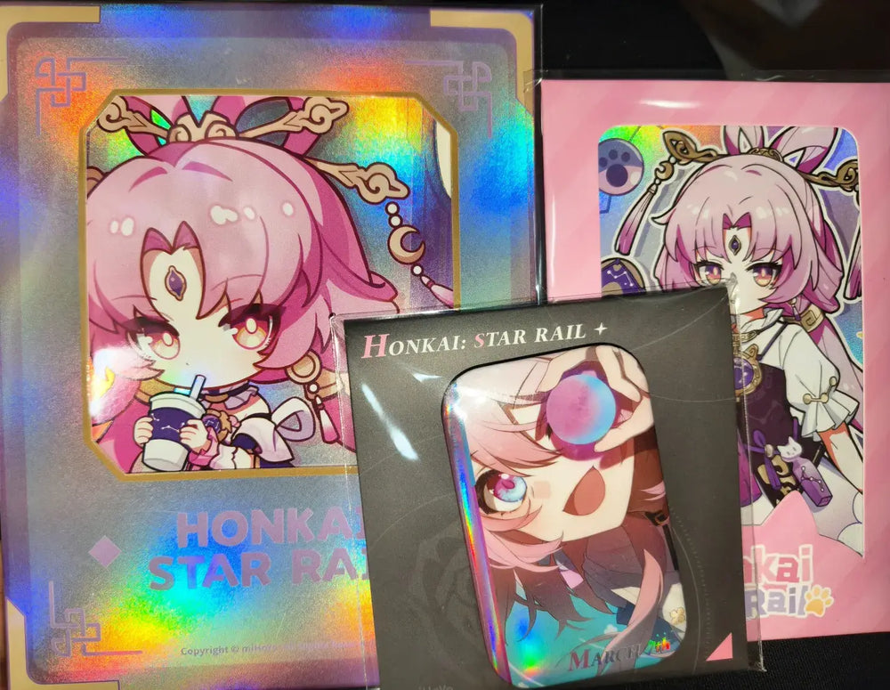 Honkai: Star Rail Express Travel Notes Chibi Holographic Collectible Cards