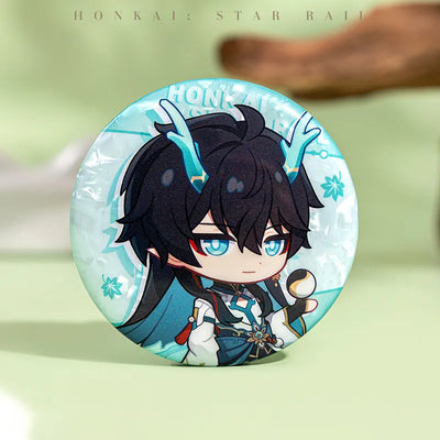 Express Travel Notes Series Chibi Tinplate Badges character designs