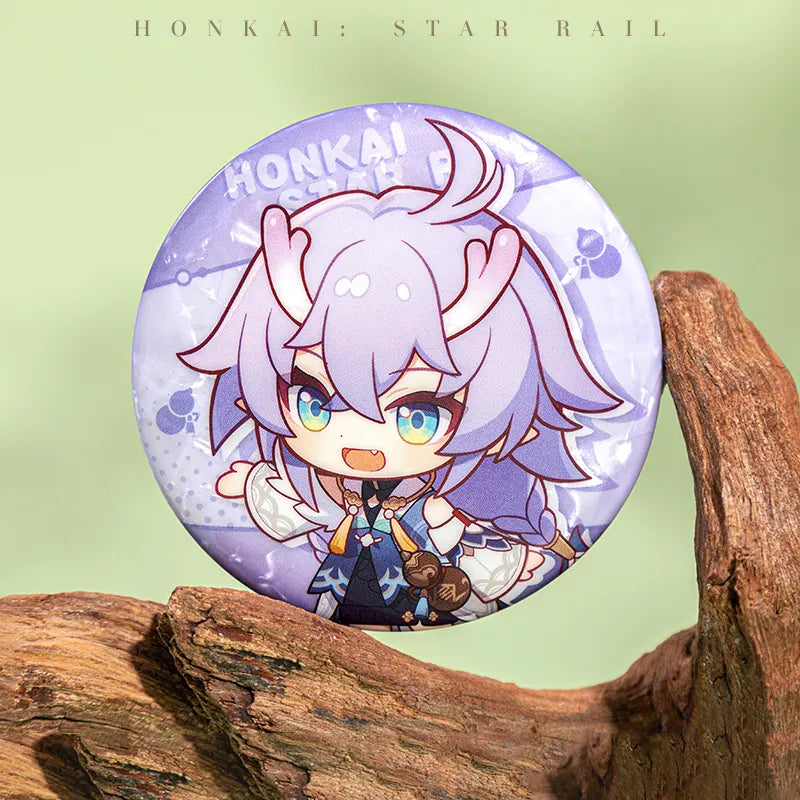Honkai: Star Rail Express Travel Notes round chibi badges