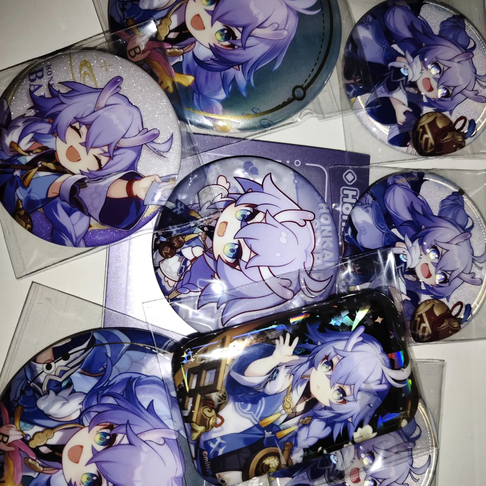 Honkai: Star Rail Express Travel Notes Series Insignias Chibi de Hojalata