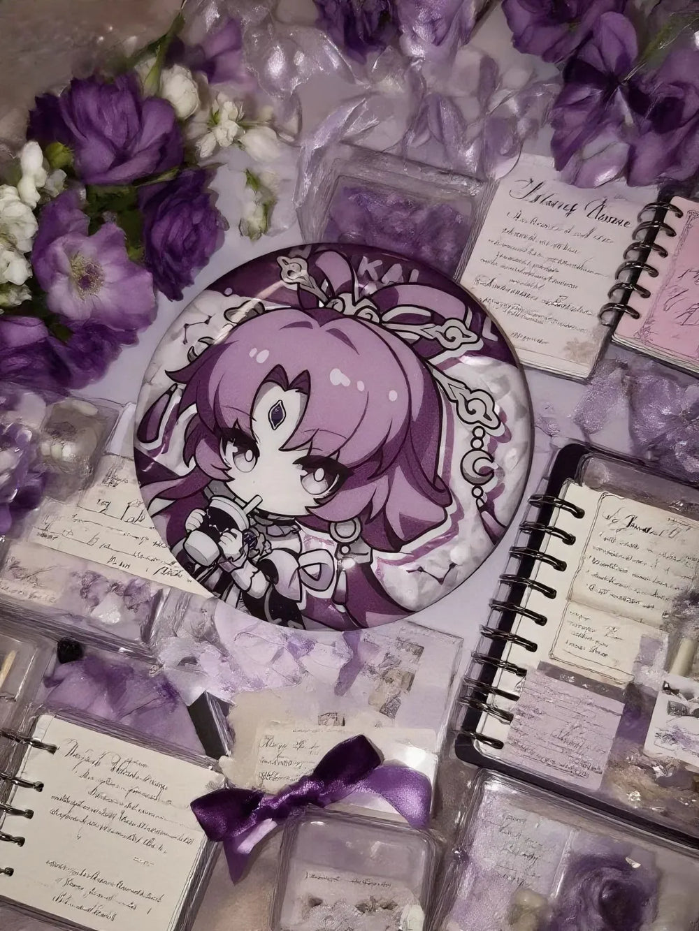 Honkai: Star Rail Express Travel Notes Series Insignias Chibi de Hojalata