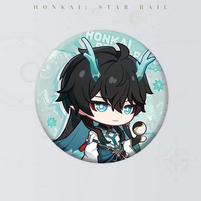 Dan Heng • Imbibitor Lunae Express Travel Notes Chibi Tinplate Badge