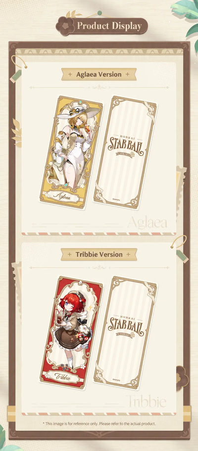 Express Travel Notes Aglaea and Tribbie Holographic Collectible Card display