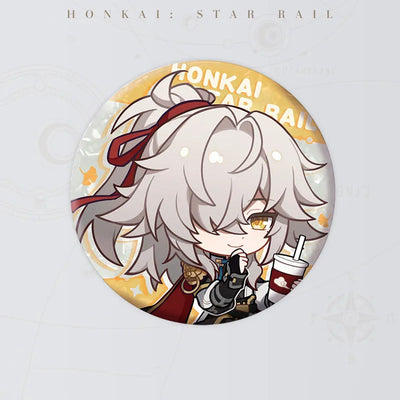 Jing Yuan Express Travel Notes Series Chibi Tinplate Badge
