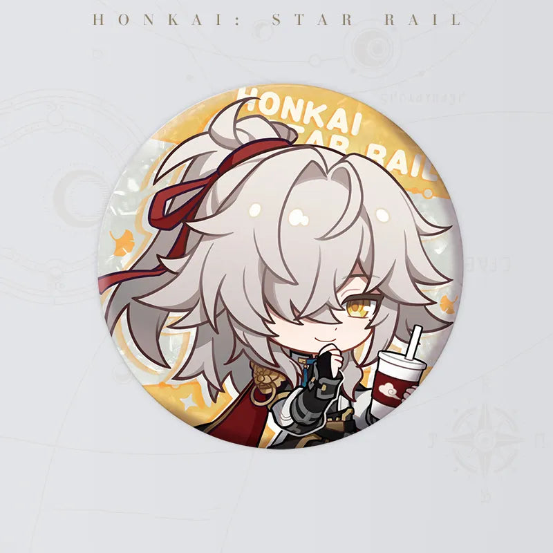 Jing Yuan Express Travel Notes Series Chibi Tinplate Badge