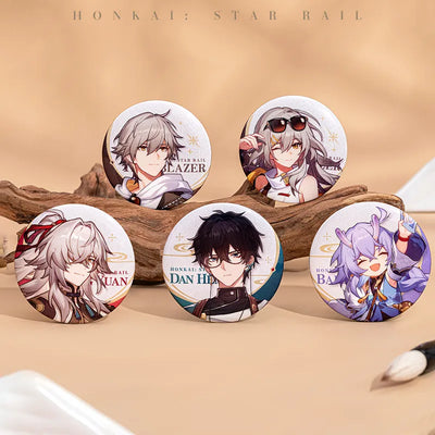 Honkai: Star Rail Express Travel Notes Series Tinplate Badges A