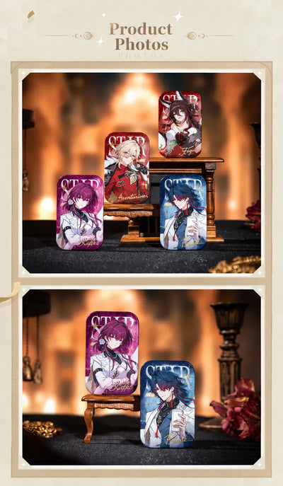 Express Travel Notes character badges product display