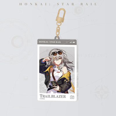 Trailblazer Female Express Travel Notes Flowing Sand Acrylic Charm