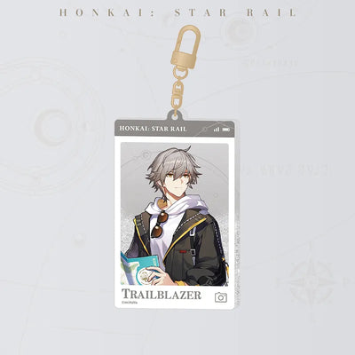 Trailblazer Male Express Travel Notes Flowing Sand Acrylic Charm