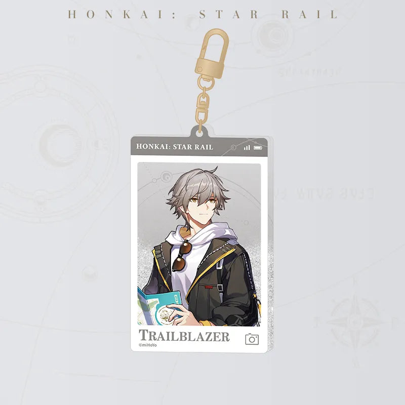 Trailblazer Male Express Travel Notes Flowing Sand Acrylic Charm
