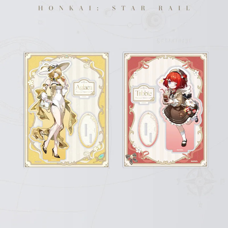 Honkai: Star Rail Express Travel Notes Tribbie and Aglaea Acrylic Standees