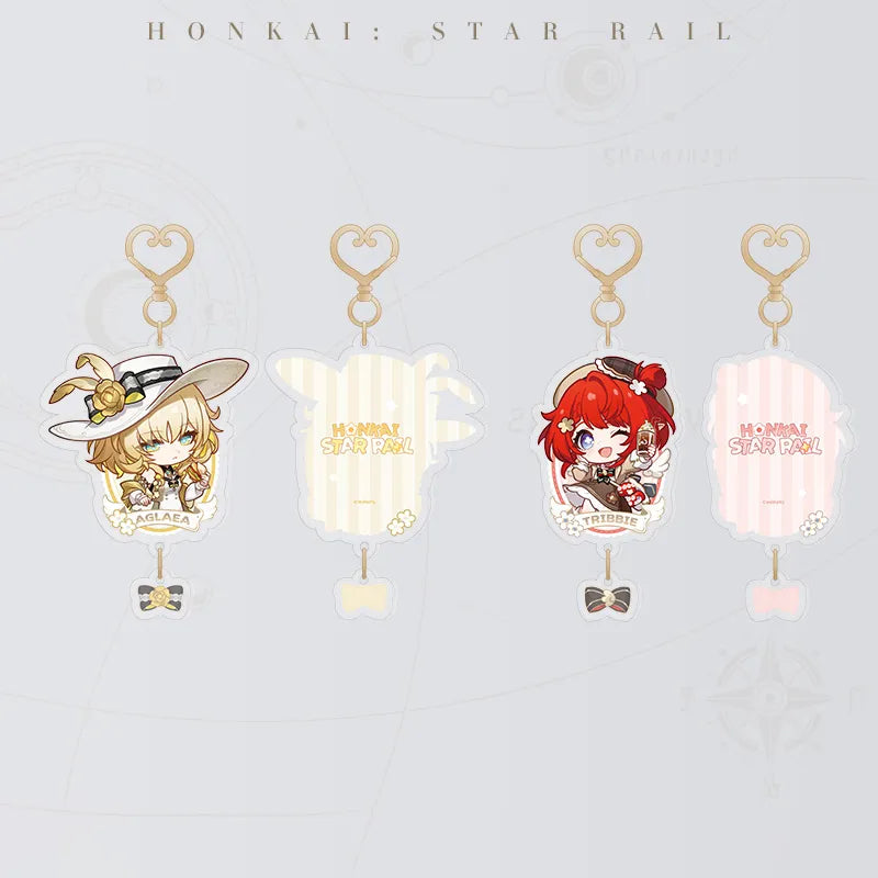 Express Travel Notes Series Tribbie and Aglaea Chibi Acrylic Charms