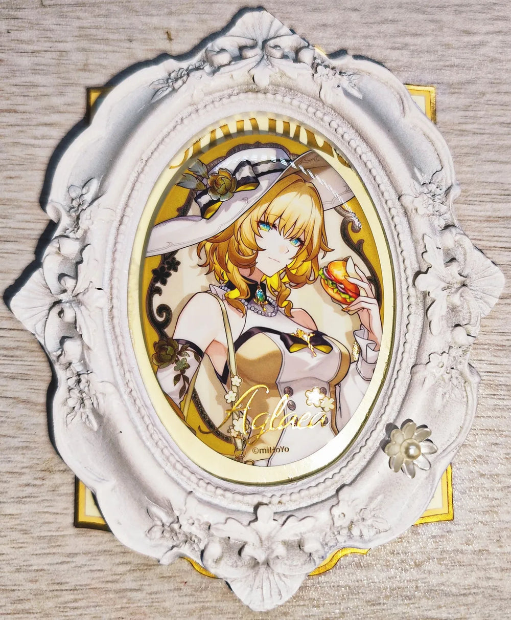 Honkai: Star Rail Express Travel Notes Tinplate-Abzeichen – Tribbie & Aglaea