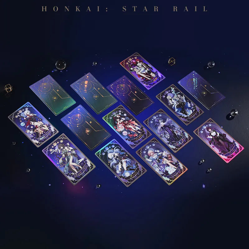 Fable of the Stars holographic tickets featuring colorful character artwork and decorative borders