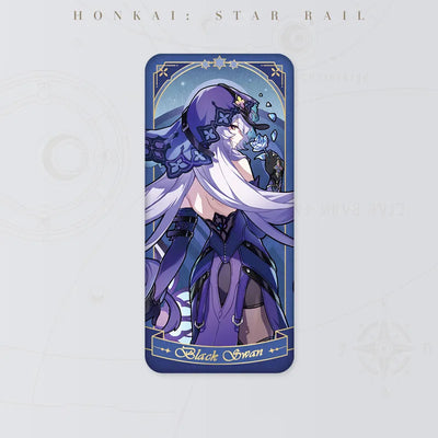 Honkai Star Rail Black Swan Fable of the Stars Series tinplate badge featuring purple celestial character artwork