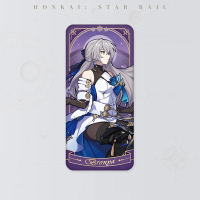 Honkai Star Rail Bronya Fable of the Stars Series tinplate badge featuring white and blue character artwork