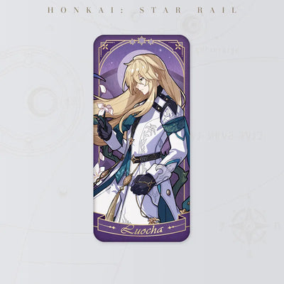 Honkai Star Rail Luocha Fable of the Stars Series tinplate badge featuring blonde character artwork