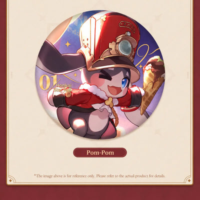 Honkai: Star Rail Festive Gifts Series Pom-Pom Badge with anniversary artwork