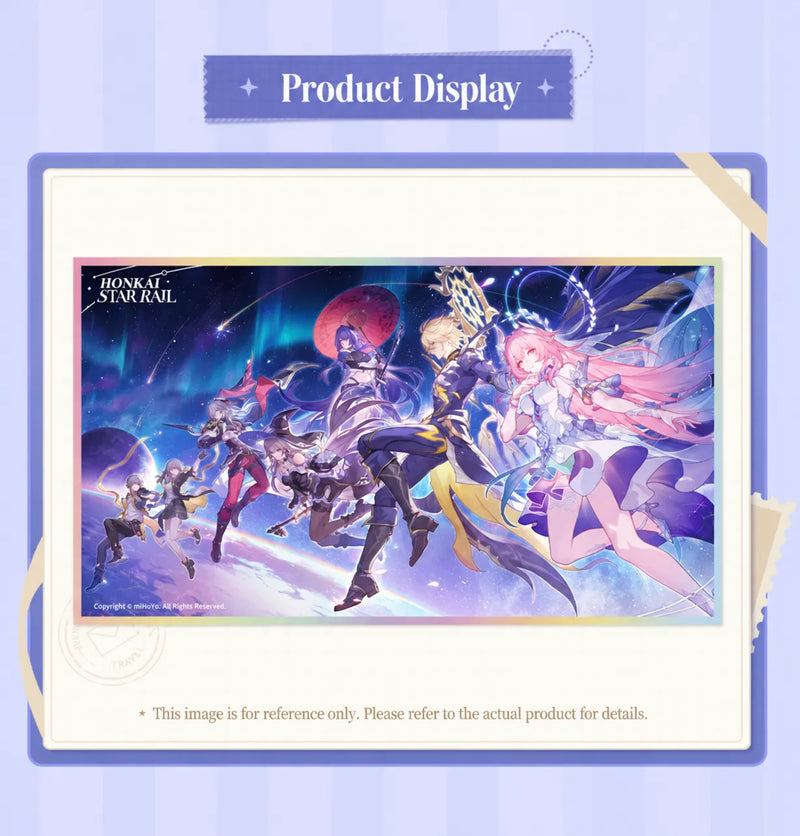 Festive Gifts Series PET Shikishi Art Board with colorful character artwork and decorative foil details