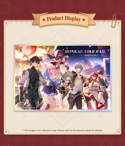 Honkai: Star Rail anniversary artwork on the Festive Gifts Series Shikishi Art Board