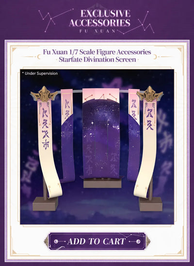 Fu Xuan figure themed divination screen accessory