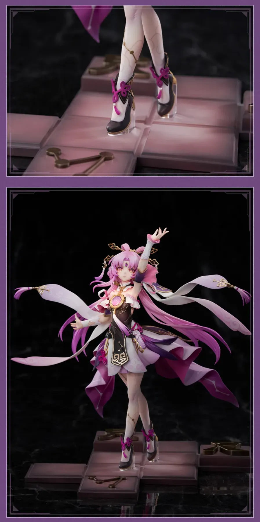 Fu Xuan figure deluxe display box with illuminated showcase