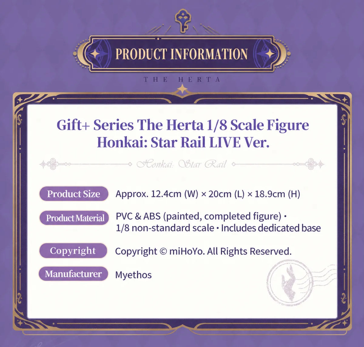 The Herta 1/8 Scale Figure full-body product display