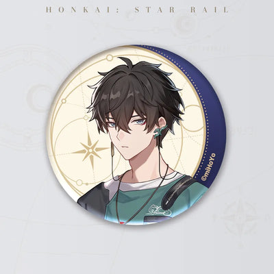 Gourmet Sailing Series Dan Heng B Ver. collectible badge featuring his teal casual outfit