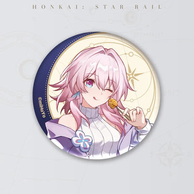 Gourmet Sailing Series March 7th B Ver. collectible badge featuring his lavender outfit