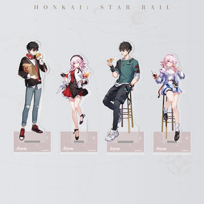 Honkai: Star Rail Gourmet Sailing Series Acrylic Standees featuring March 7th and Dan Heng