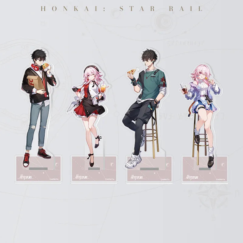 Honkai: Star Rail Gourmet Sailing Series Acrylic Standees featuring March 7th and Dan Heng