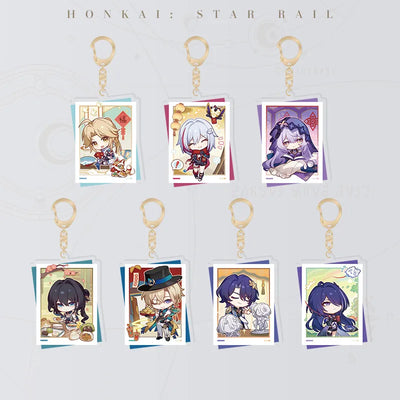 Honkai: Star Rail Happy New Year Series Acrylic Charms featuring seven characters