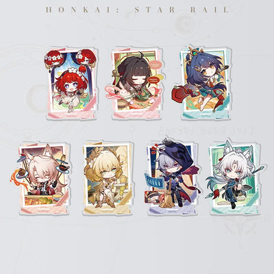 Honkai: Star Rail Happy New Year Series Acrylic Standees featuring seven characters