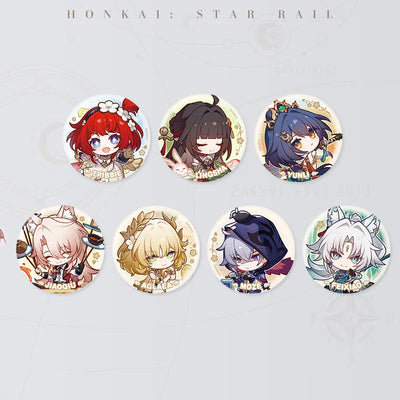 Honkai: Star Rail Happy New Year Series Badges Vol. 2 featuring seven characters