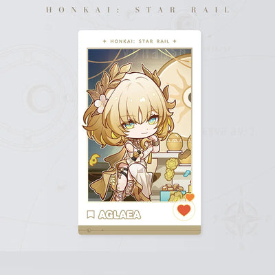 Honkai: Star Rail Happy New Year Series Aglaea Card front and back designs