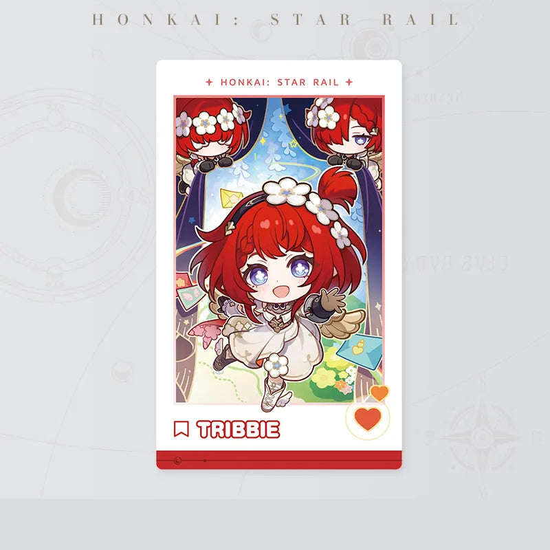 Honkai: Star Rail Happy New Year Series Tribbie Card front and back designs