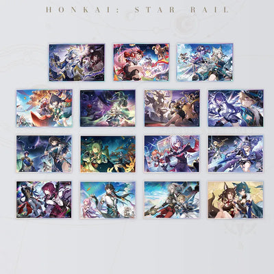 Interstellar Journey Series acrylic shikishi art board collection featuring Honkai: Star Rail artwork