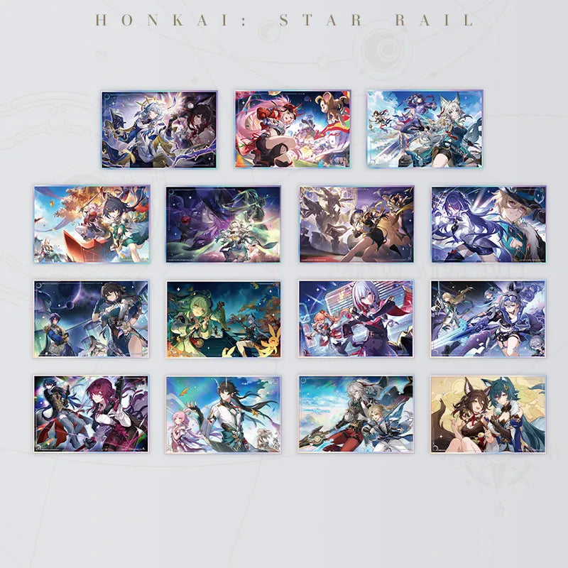 Interstellar Journey Series acrylic shikishi art board collection featuring Honkai: Star Rail artwork