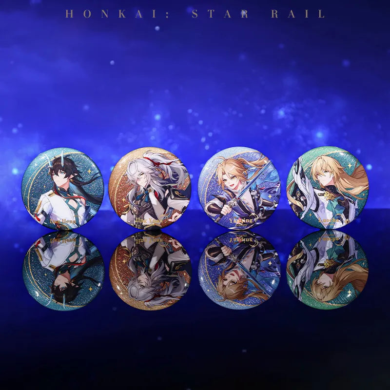 Interstellar Journey Series badges featuring Honkai: Star Rail characters