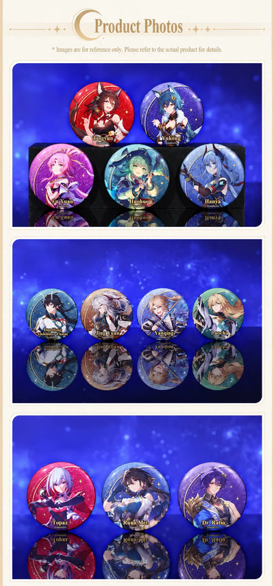Interstellar Journey Series character badge product display