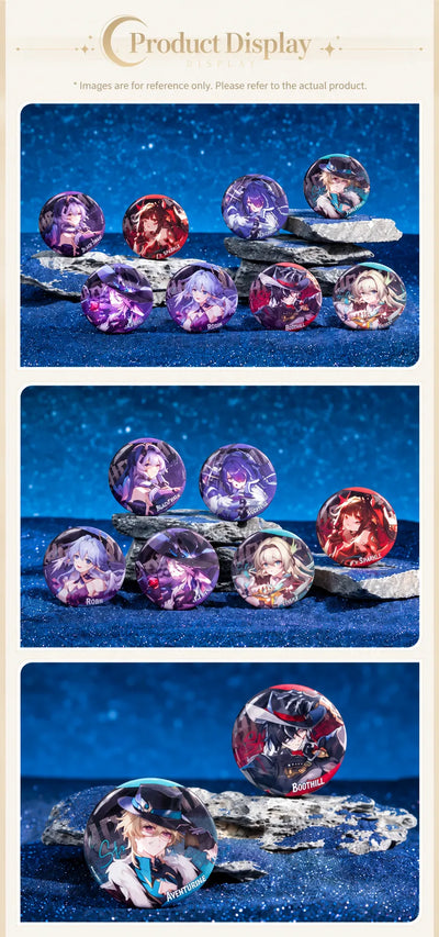 Interstellar Journey Series Badges Vol. 2 character designs and shimmering finish